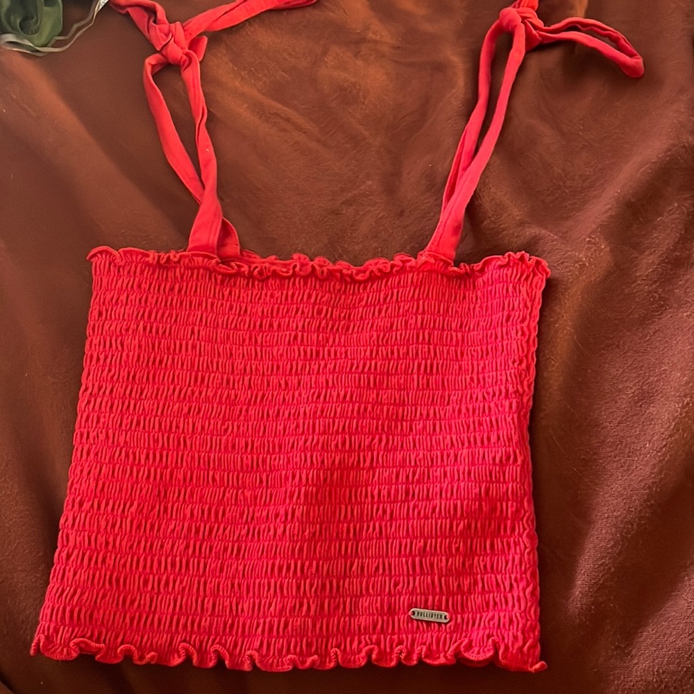 Hollister tie-strap crop top